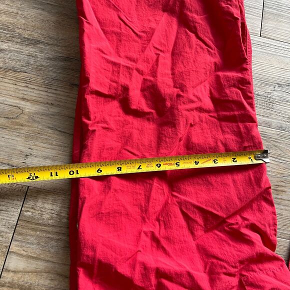 Zumba Pants Women's Large Y2K Cargo Straps Pink Coral Hooks Vintage Workout - Picture 5 of 11